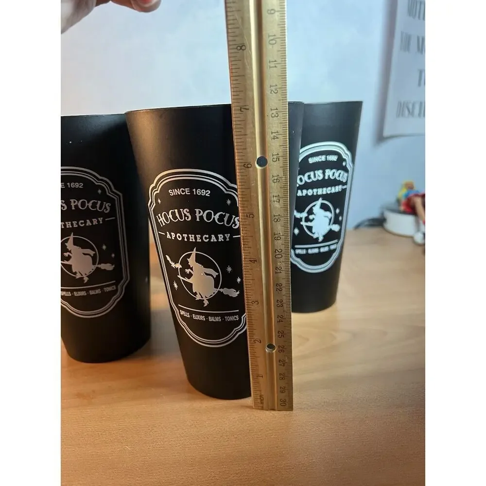 Hocus Pocus Apothecary Party Cups Set Of 5 Black